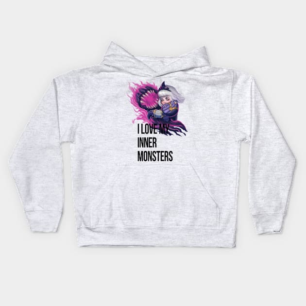 Orphea's hugs Kids Hoodie by moonlessmello